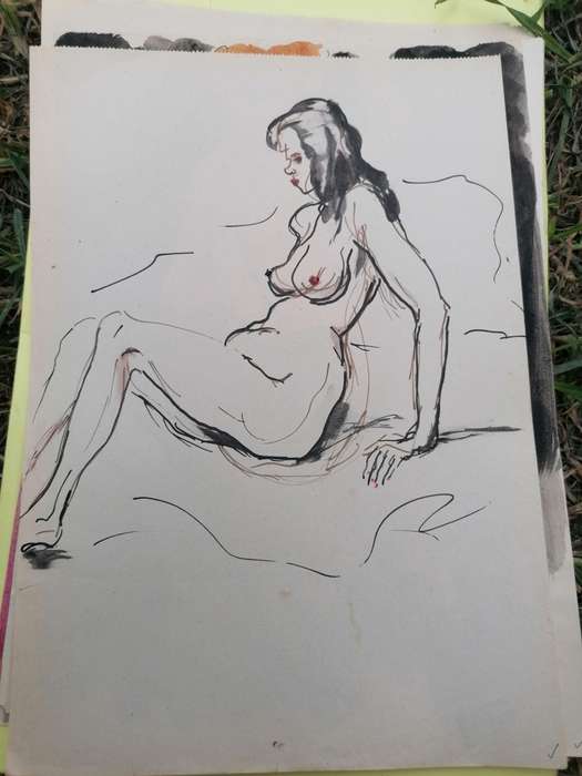 Rare find a original Marylski Jerzy Luszczewski (George) nude
