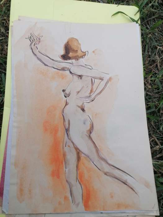 Rare find a original Marylski Jerzy Luszczewski (George) nude