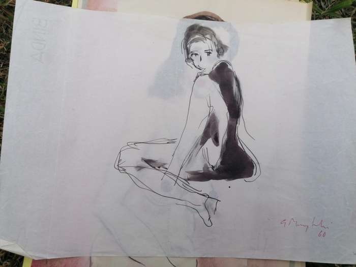 Rare find a original Marylski Jerzy Luszczewski (George) nude