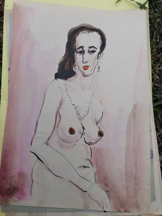 Rare find a original Marylski Jerzy Luszczewski (George) nude