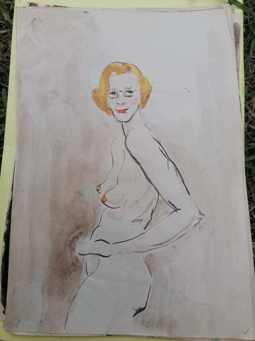 Rare find a original Marylski Jerzy Luszczewski (George) nude