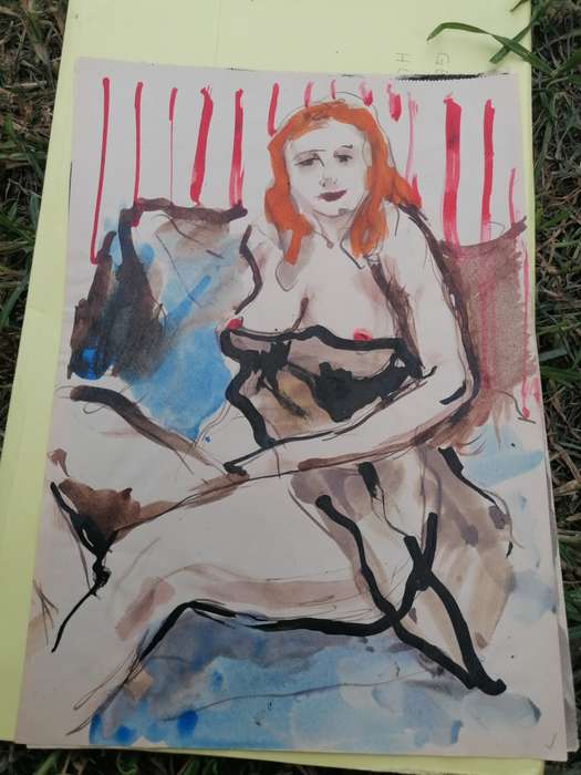 Rare find a original Marylski Jerzy Luszczewski (George) nude