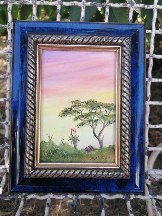 Lovely small painting by P. Marais