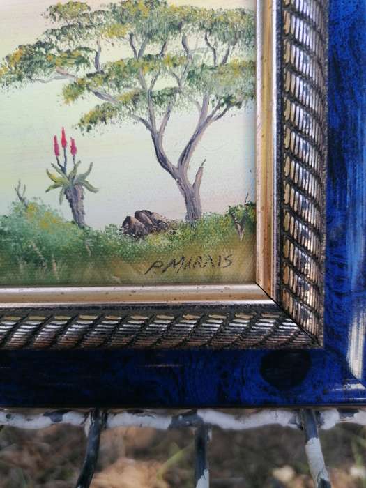 Lovely small painting by P. Marais
