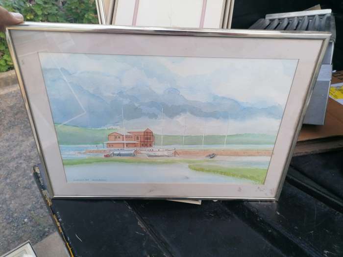 Painting by Mike Engels. Knysna 1989