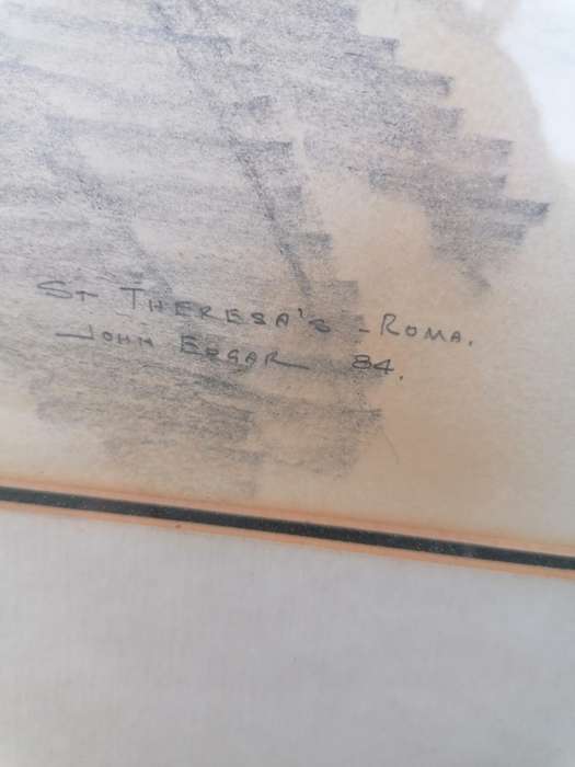 ST THERESA`S - ROMA, JOHN EDGAR DRAWING