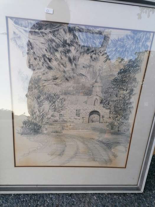 ST THERESA`S - ROMA, JOHN EDGAR DRAWING