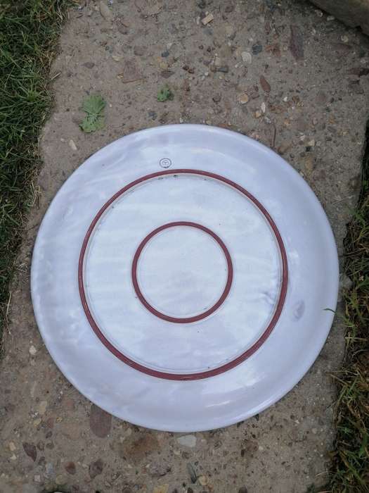 Massive large decor plate