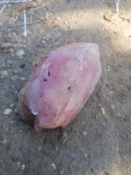 Large piece of rose quartz