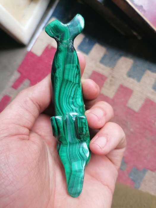 MALACHITE DOLPHIN ORNAMENT