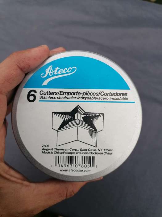 Ateco 6-Piece star Cutters Set Stainless Steel