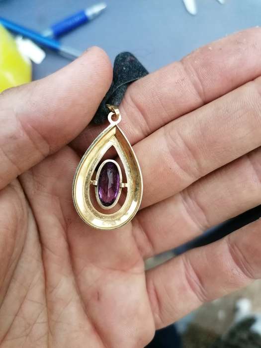 Lovely vintage gold plated pendant