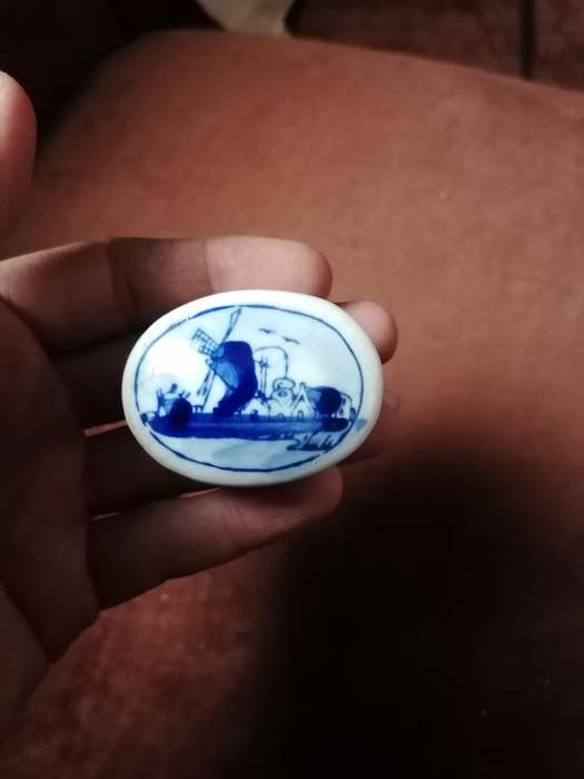 Blue Delft Pill Box Trinket Box Hand Painted Holland