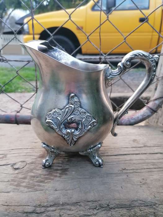 silver plated milk jug