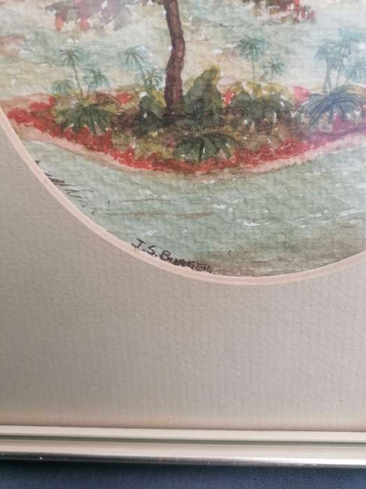 JS Burger watercolor painting