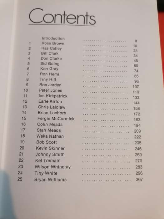 NEW ZEALAND RUGBY PLAYERS BOOK