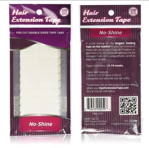 120 pcs White No-Shine Hair Extension Tape