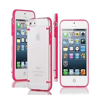 Bright Border Transparent Back Case for iPhone5/5S..!