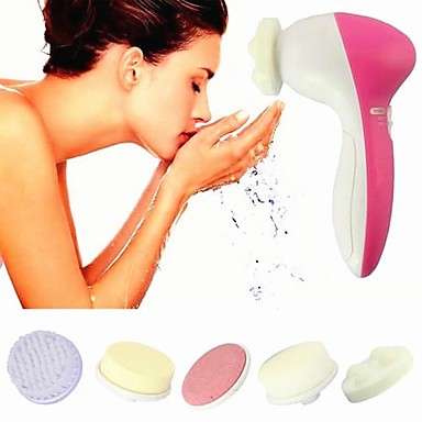 5-in-1 Multi-functional Cuticle Remover Facial Pore Cleaner & Facial Massager with 5 Heads..!