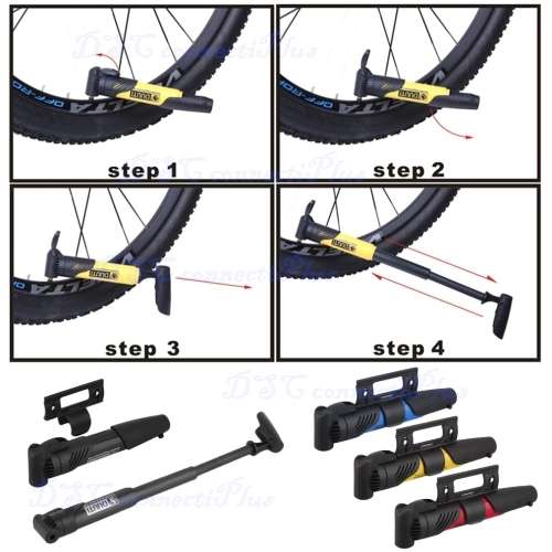 DUUTI Mini Portable Aluminum Alloy Bicycle Air Pump Bike Tire Inflator Super Light Small Accessories