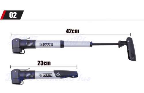 DUUTI Mini Portable Aluminum Alloy Bicycle Air Pump Bike Tire Inflator Super Light Small Accessories