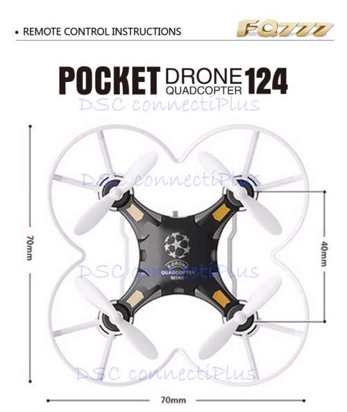 RC Micro Pocket Drone 4CH 6-Axis Gyro Switchable Controller Quadcopter RTF Flying Helicopter (Blue)