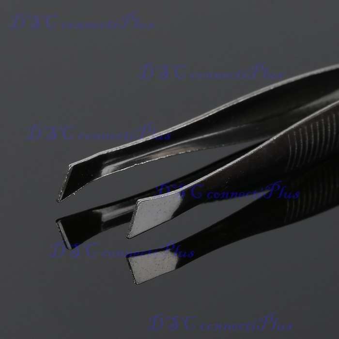 High Quality Stainless Steel Slanted Eyebrow Tweezer Professional Face Hair Remover Beauty Tool..!