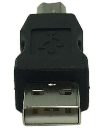 USB Type A Male to USB Type B Male Connector Converter Adapter (Black)..!
