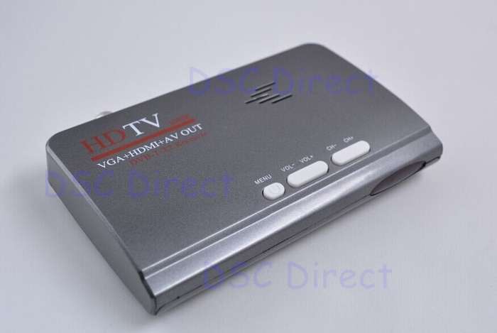 Digital Terrestrial HD 1080P DVB-T/T2 TV Box VGA AV CVBS Tuner Receiver w/ Remote Control (Grey)..!