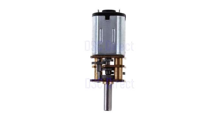 DC 6-12V 45RPM Electric Reduction Metal Gear Motor (Silver)..!