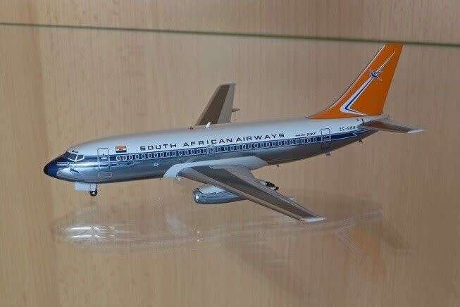 1:200 Inflight SAA SOUTH AFRICAN AIRWAYS Boeing 737-200 `Polished` ZS-SBM RARE!