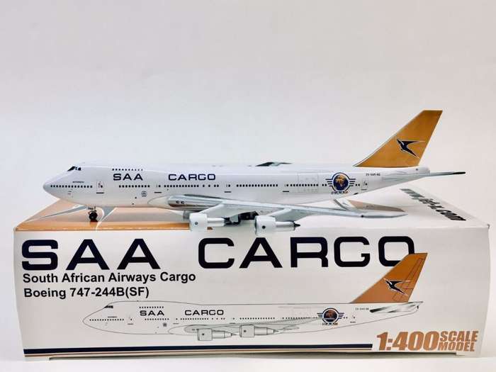 Jet-X Gemini Scale 1:400 SAA Cargo BOEING 747-244B(SF) ZS-SAR