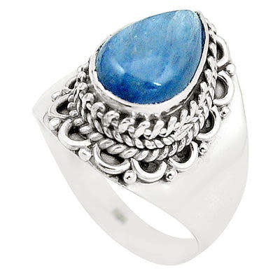 GORGEOUS NATURAL KYANITE RING IN SOLID STERLING SILVER!!!