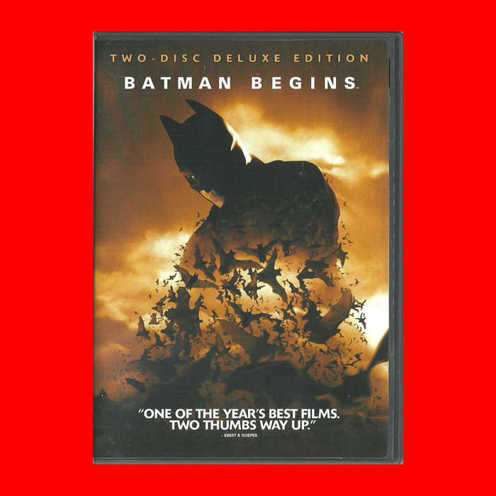 SALE! 2 DISC DELUXE DVD - BATMAN BEGINS  -  REGION 1 EDITION
