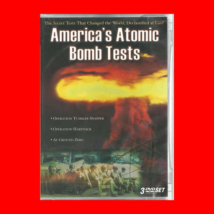 SALE! EXTREMELY RARE DVD SET - AMERICA`S ATOMIC BOMB TESTS -  REGION 1 EDITION