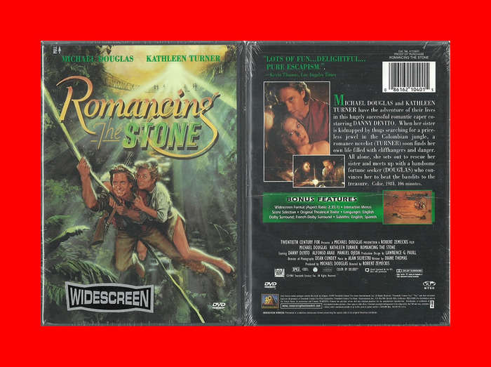 Michael Douglas in Romancing the Stone DVD - Region 1 Edition