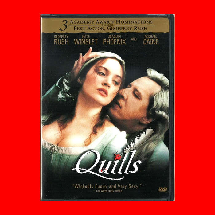 HUGE DVD SALE! - QUILLS  -  REGION 1 EDITION (NEW)