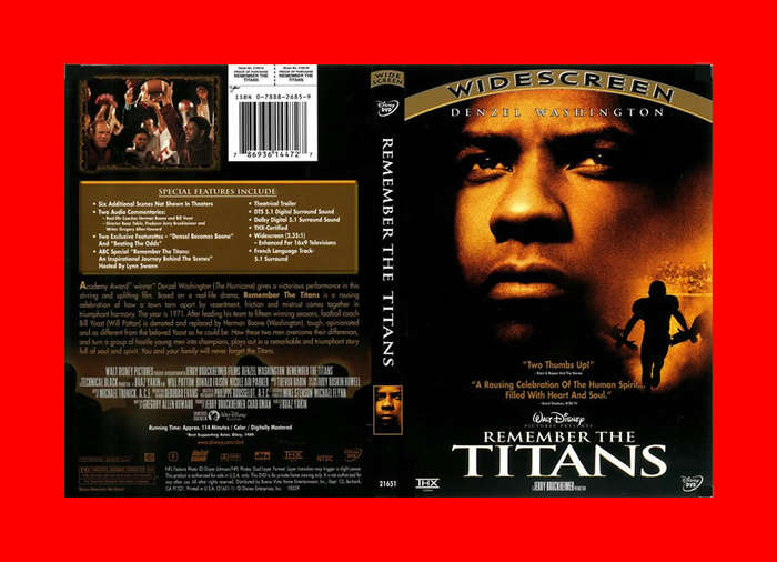 Remember the Titans DVD - Region 1 Edition