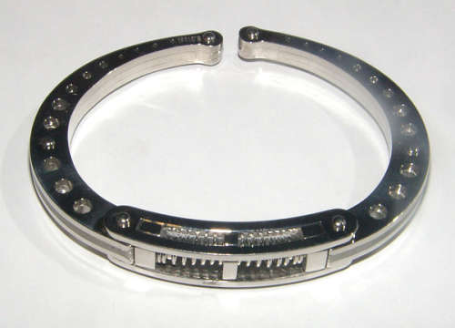 10mm Wide High Quality Stainless Steel Hinged Bangle Bracelet