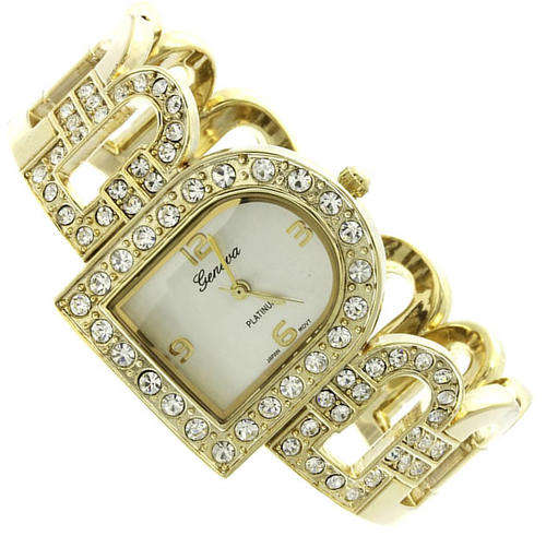 **ELEGANT** GORGEOUS LADIES  WATCH FROM THE GENEVA CRYSTAL PLATINUM COLLECTION!