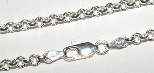 Solid Sterling Silver ITALIAN Belcher Link Chain!