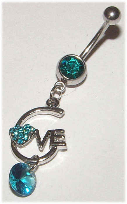 Crystal Dangling Naval Jewellery!