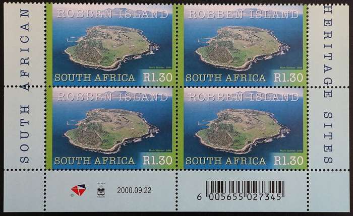 SACC 1286-1288: 2000. S.A. World Heritage sites. R1.30: 3 bottom blks. of 4 each. MNH