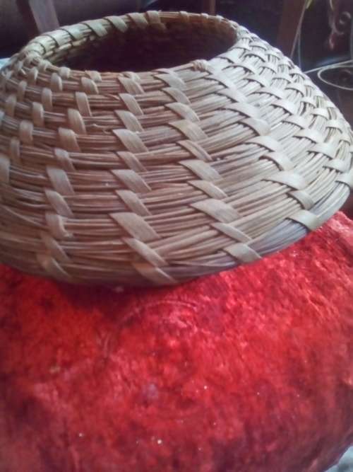 vintage wooden basket