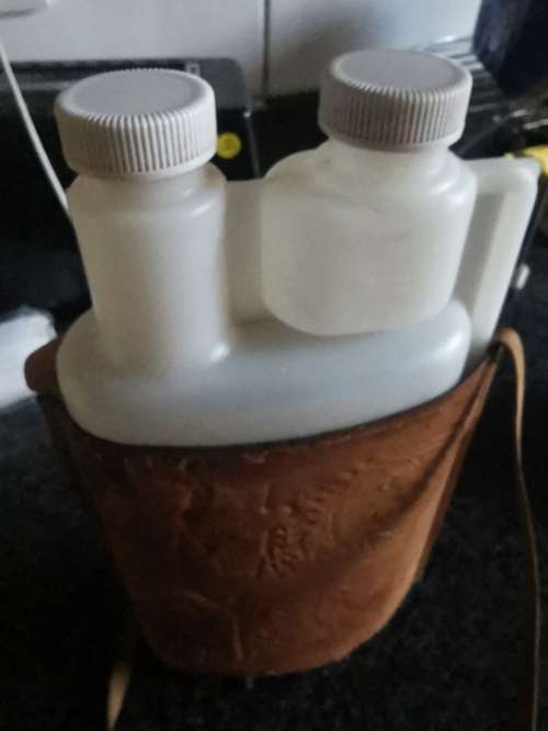 VINTAGE TOT MIXER IN LEATHER COVER