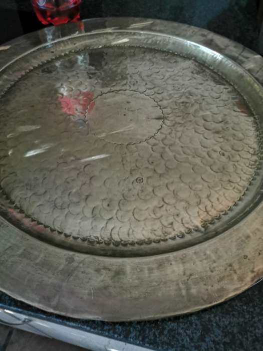 VINTAGE 58CM BRASS TRAY