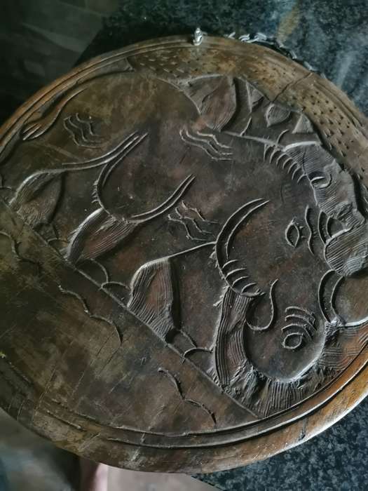 WOODEN ELEPHANT WALL HANGING BORD
