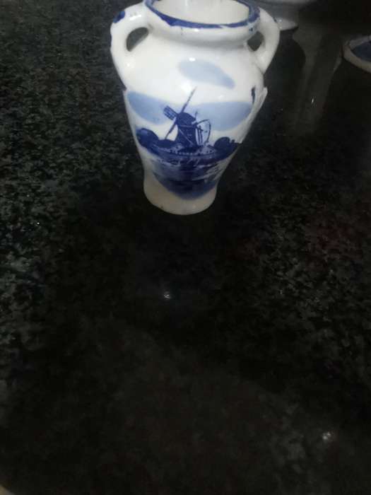 VINTAGE 6,5CM 2 HANDLE  VASE