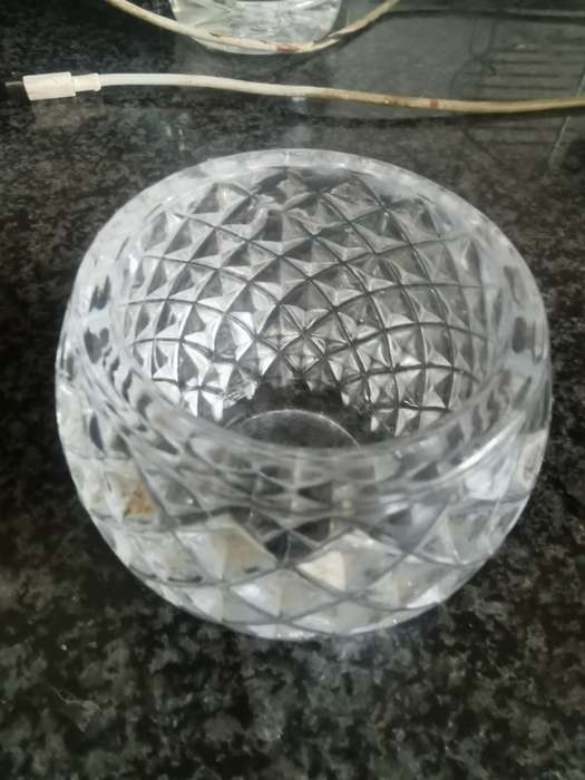 VINTAGE SMALL CUT GLASS HOLDER