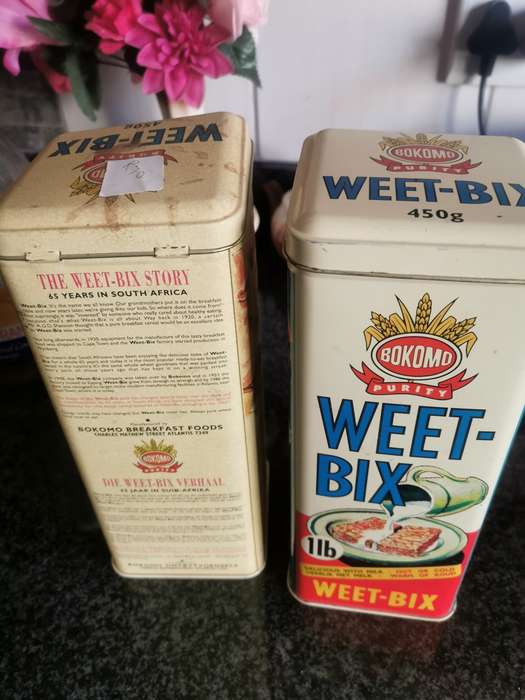 2 VINTAGE WEETBIX TINS